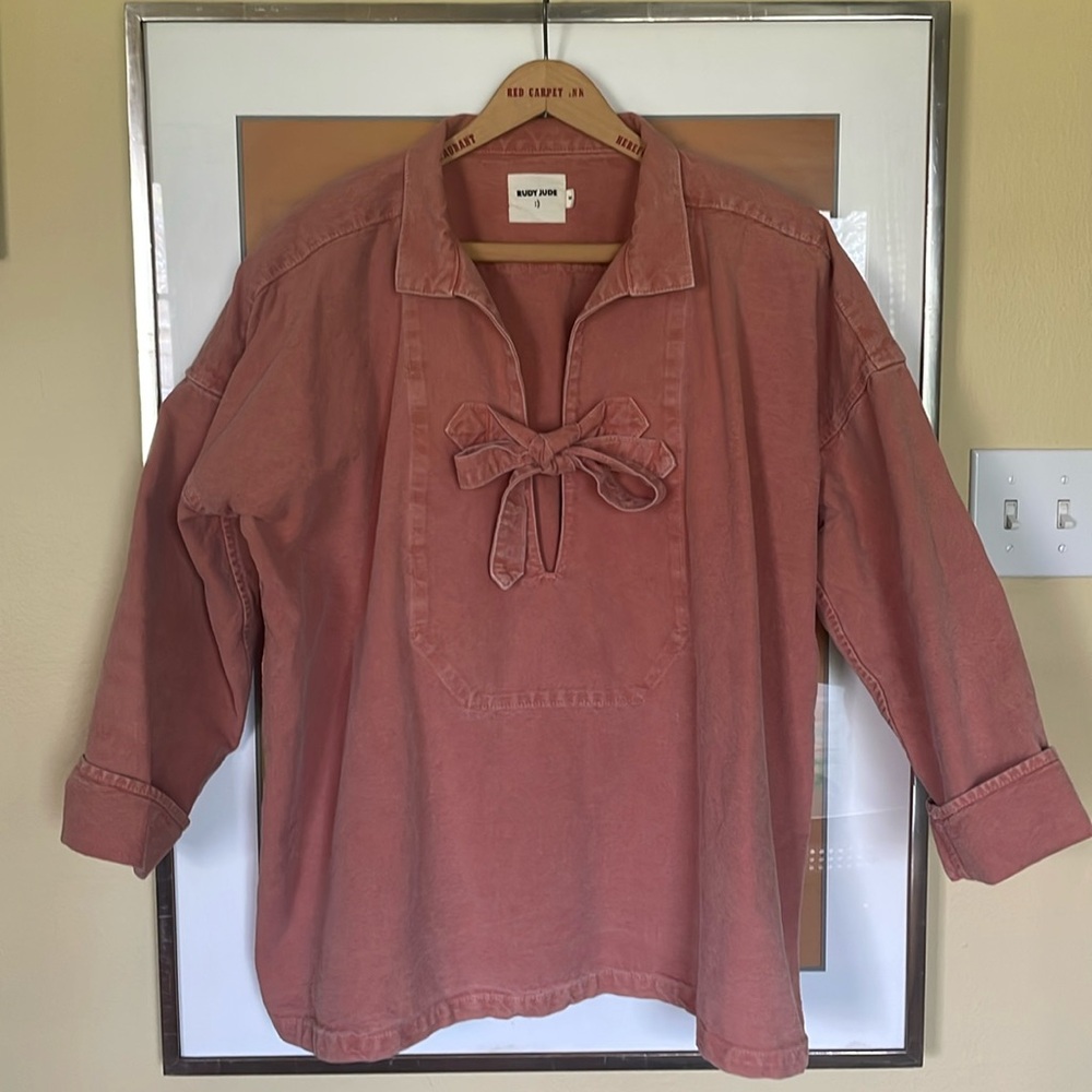 Rudy Jude High Season Fisherman Smock in Terracotta